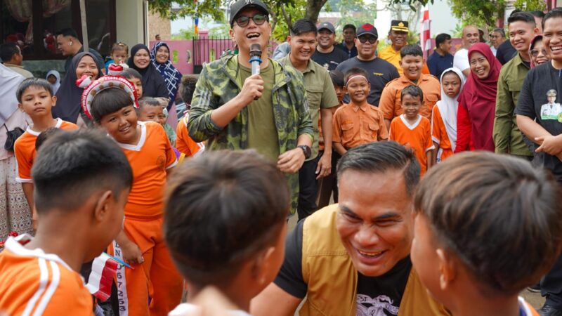 Sapa Warga, Rico Waas Tebar Keceriaan di SDN 067263 Medan Marelan