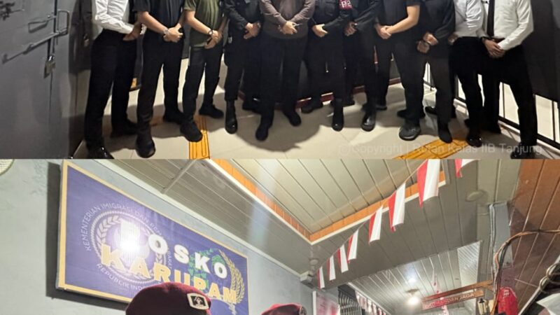 Jaga Keamanan dan Ketertiban di Libur Panjang, Kepala Rutan Tanjung Lakukan Kontrol Keliling Deteksi Dini Malam Hari