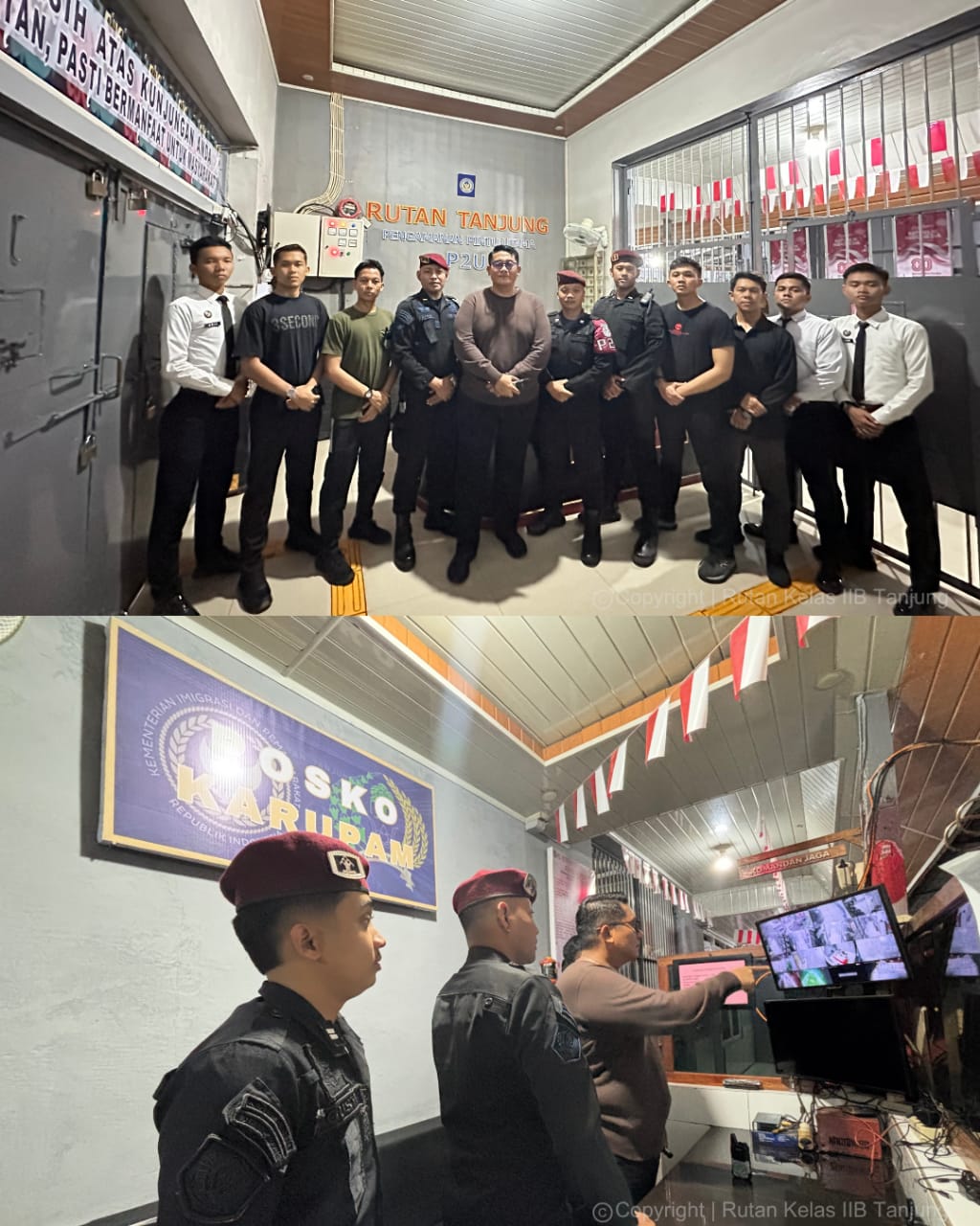 Jaga Keamanan dan Ketertiban di Libur Panjang, Kepala Rutan Tanjung Lakukan Kontrol Keliling Deteksi Dini Malam Hari