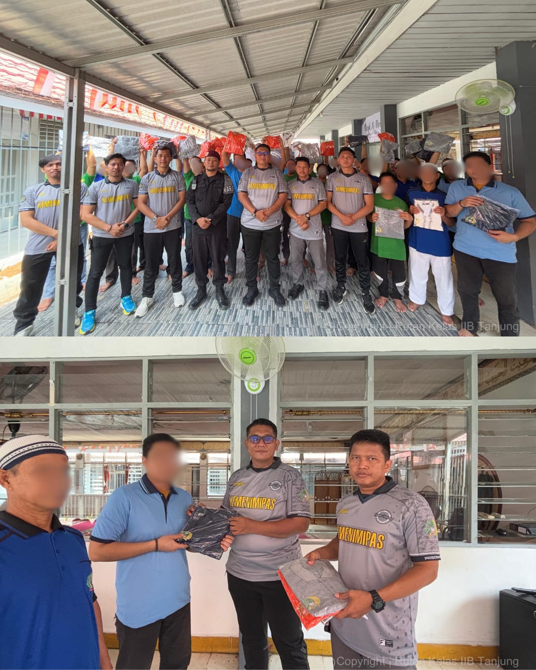 Tingkatkan Pelayanan dan Penuhi Hak Dasar Rutan Kelas IIB Tanjung Bagikan Pakaian Baru kepada Warga Binaan Pemasyarakatan