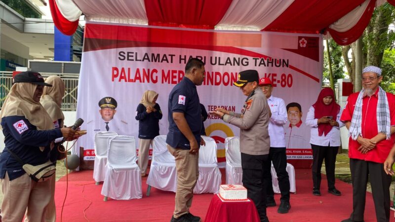 Wakapolres Langkat Hadiri Peringatan Hari Jadi PMI Ke-80 Tahun 