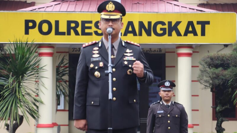 Upacara Hari Kesaktian Pancasila di Mapolres Langkat, Dibacakan Ikrar Tekat Pertahankan Pancasila