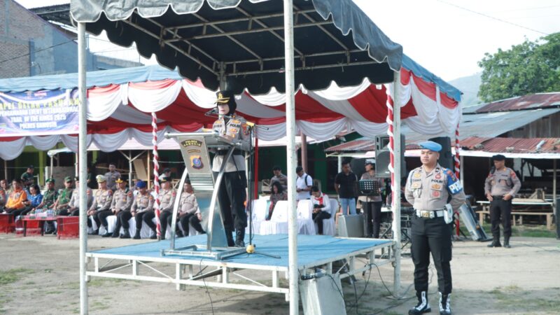 Polres Samosir Laksanakan Apel Gelar Pasukan Pengamanan Event Trail Of The Kings 2025.