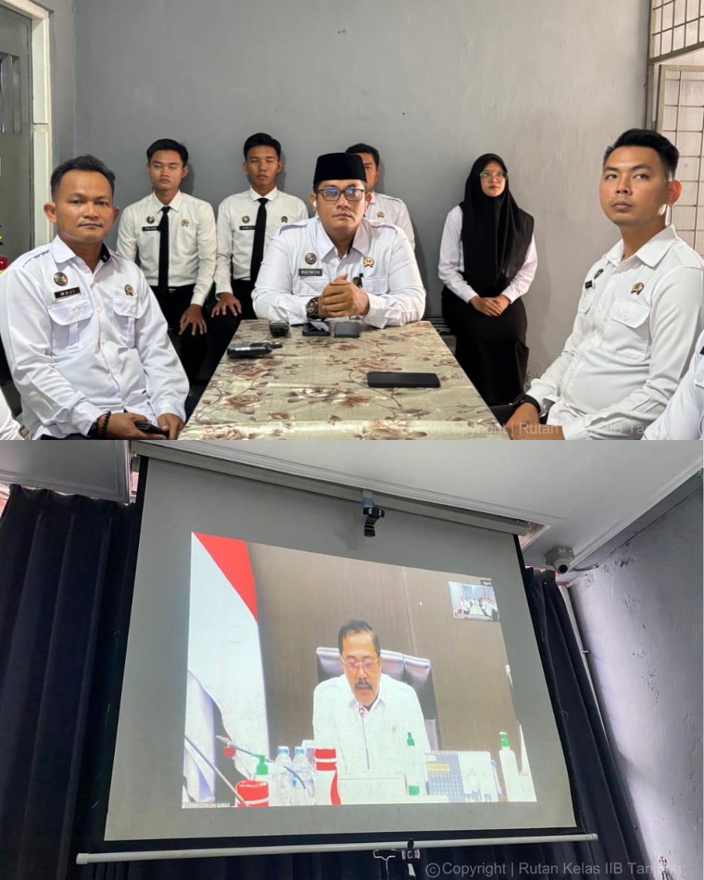 Karutan Tanjung Bersama Pejabat Struktural serta Jajaran Turut Hadir Secara Virtual