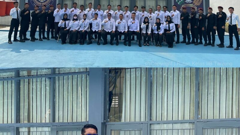 Berikan Pembinaan Lewat Upacara Kesadaran Berbangsa Dan Bernegara, Warga Binaan Rutan Tanjung Ikut Terlibat Menjadi Petugas Upacara Bersama Dengan Petugas