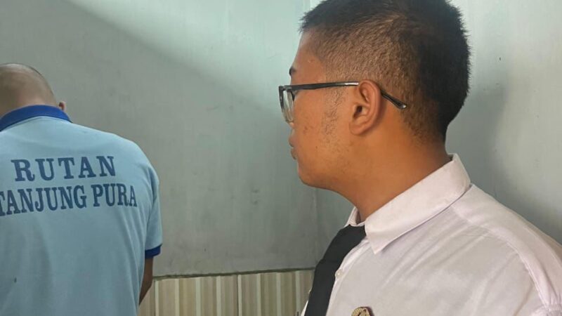 Komitmen Melawan NarkobaRutan Tanjung Pura Gelar Tes Urine Rutin Untuk Warga Binaan