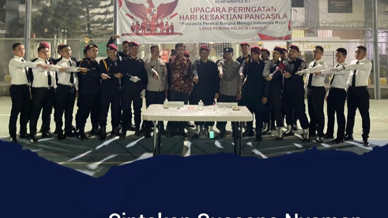 Ciptakan Suasana Nyaman, Lapas Pemuda Langkat Laksanakan Razia Kamar Hunian Bersama APH