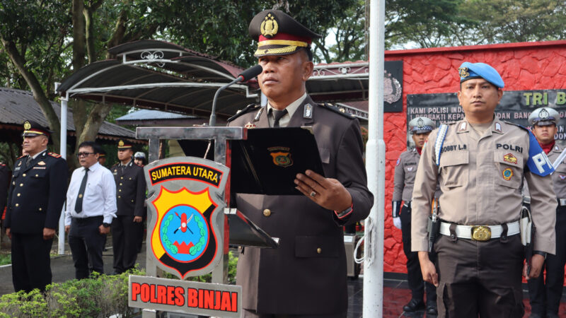 Polres Binjai Peringati Hari Sumpah Pemuda ke-97 Tahun 2024