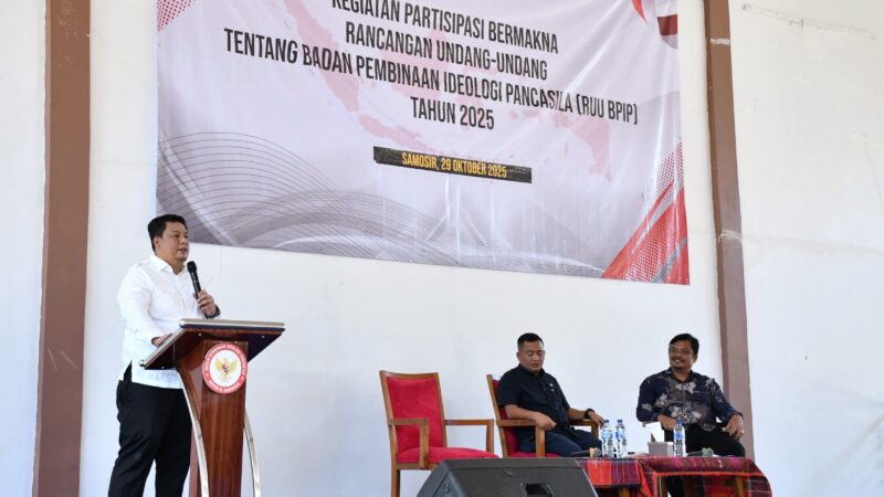 Bupati Samosir Dukung Pembahasan RUU BPIP, Perkuat Pembinaan Ideologi Pancasila.