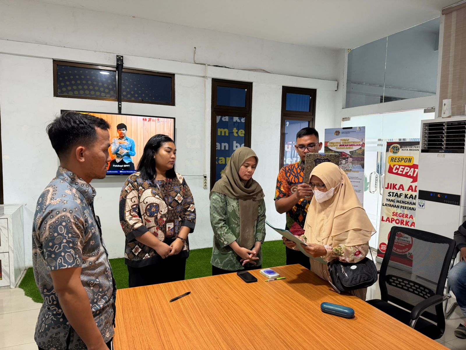 Layani Warga, Kantor Pertanahan Kota Medan Lakukan Sumpah Sertipikat Hilang