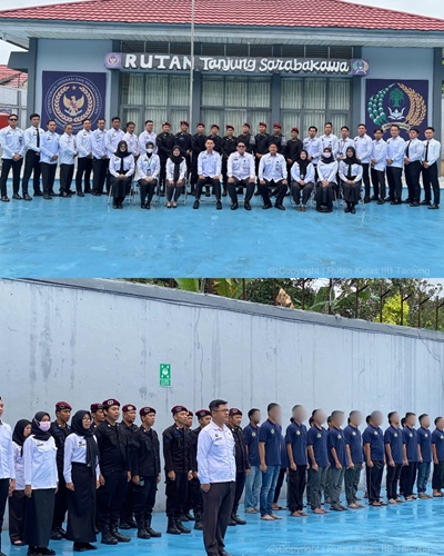 Komitmen Tingkatkan Pembinaan di Rutan Tanjung, Warga Binaan Ikut Serta Menjadi Petugas di Upacara Kesadaran Berbangsa dan Bernegara