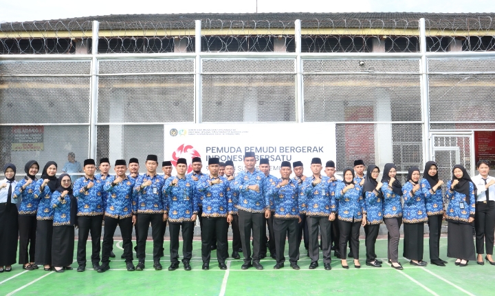 Kobarkan Semangat Persatuan, Rutan Tanjung Pura Laksanakan Upacara Peringatan Hari Sumpah Pemuda ke-97