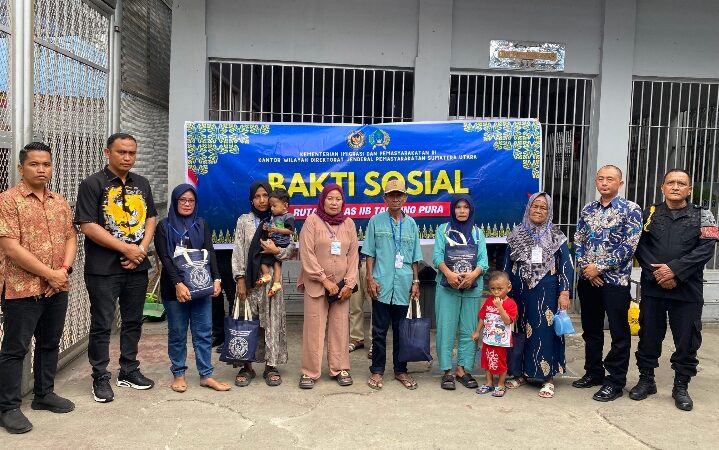 Tebar Kebaikan, Rutan Tanjung Pura Kembali Salurkan Bantuan Sosial Secara Rutin