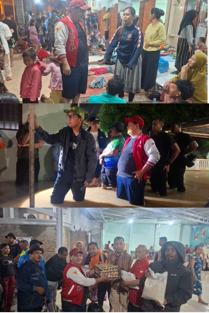 Jusup Ginting Tinjau Banjir di Jalan Luku, Serukan Perbaikan Drainase Medan Johor