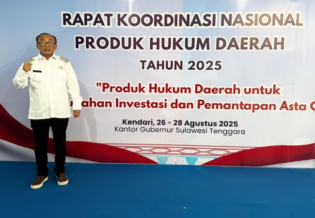 Wabup Samosir Hadiri Rakornas Produk Hukum Daerah 2025 di Kendari