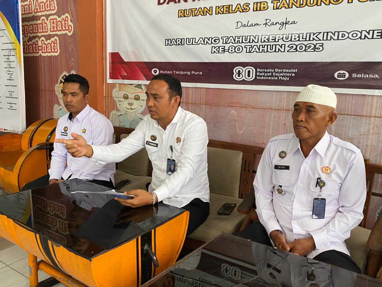 Karutan Tanjung Pura Kembali Membuka Rehabilitasi Pemasyarakatan Warga Binaan Secara Resmi