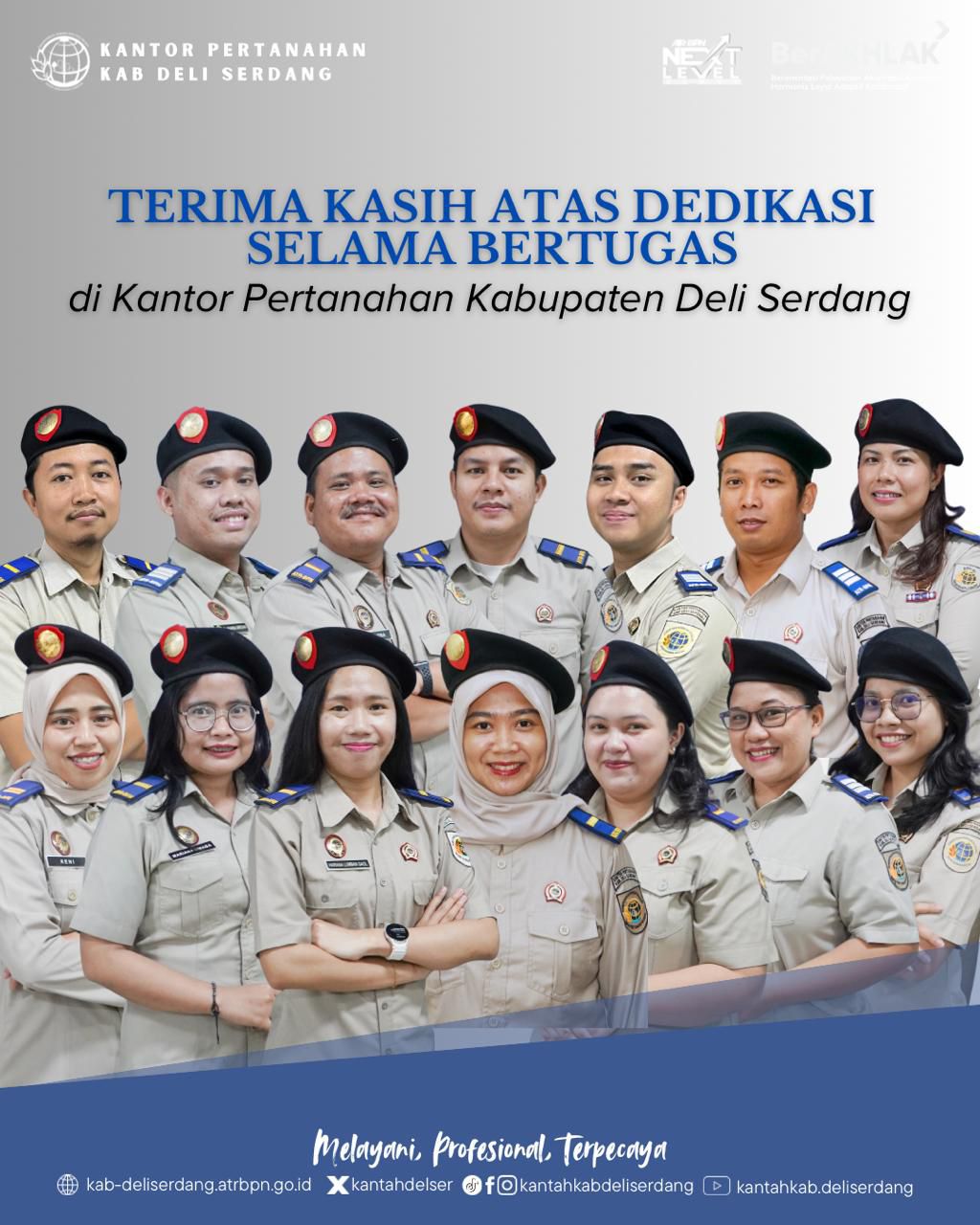 Kantor Pertanahan Deli Serdang Lepas 14 Pegawai yang Dimutasi