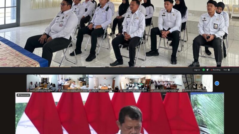 Rutan Tanjung Ikuti Kegiatan Penandatanganan Nota Kesepahaman Kemenimipas dan Kementerian Kelautan dan Perikanan Melalui Virtual