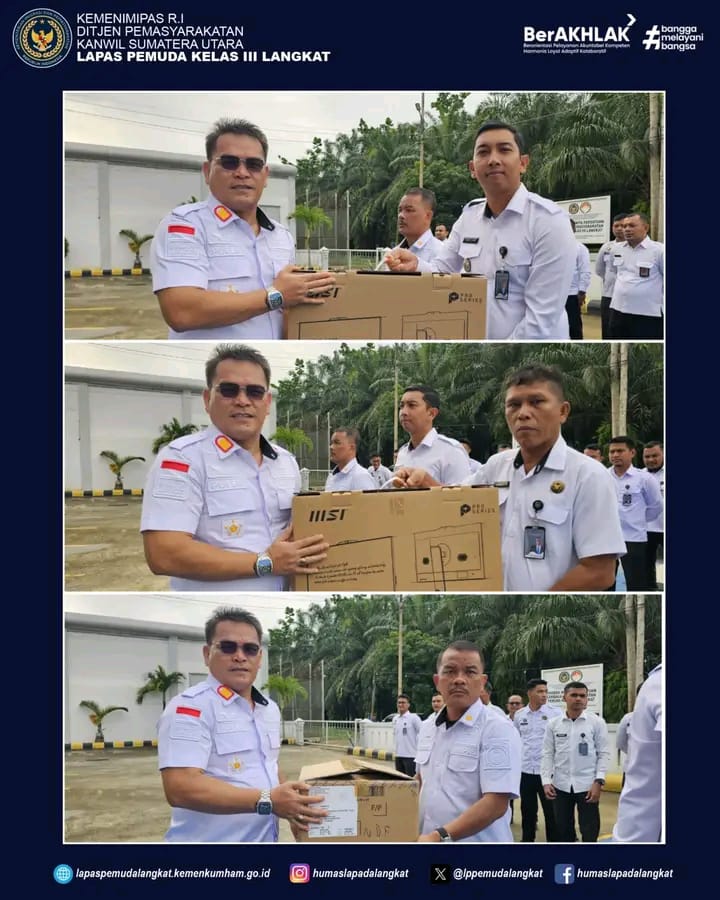 Tingkatkan Tugas dan Fungsi, Lapas Pemuda Langkat Gelar Penyerahan BMN Ditjenpas