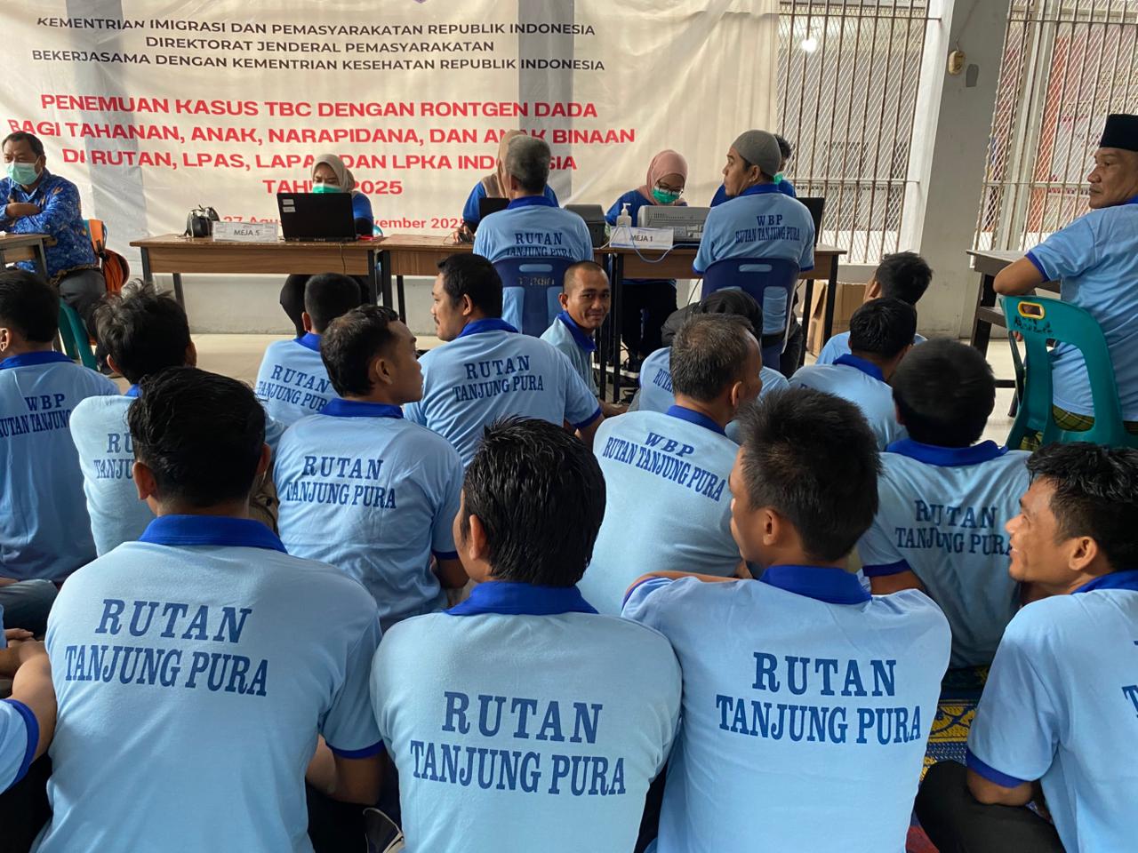 Rutan Tanjung Pura Laksanakan Penemuan Kasus TBC dengan Rontgen Dada pada Warga Binaan