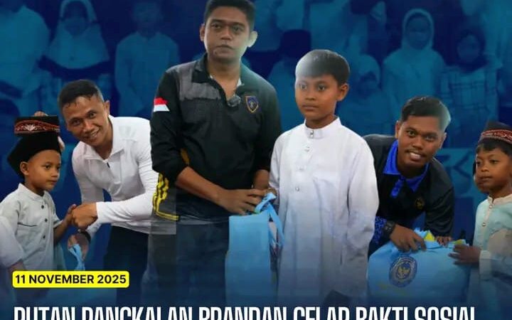 Rutan Pangkalan Brandan Laksanakan Bakti Sosial dan Pemberian Santunan kepada Anak Yatim di Masjid Baiturrahman