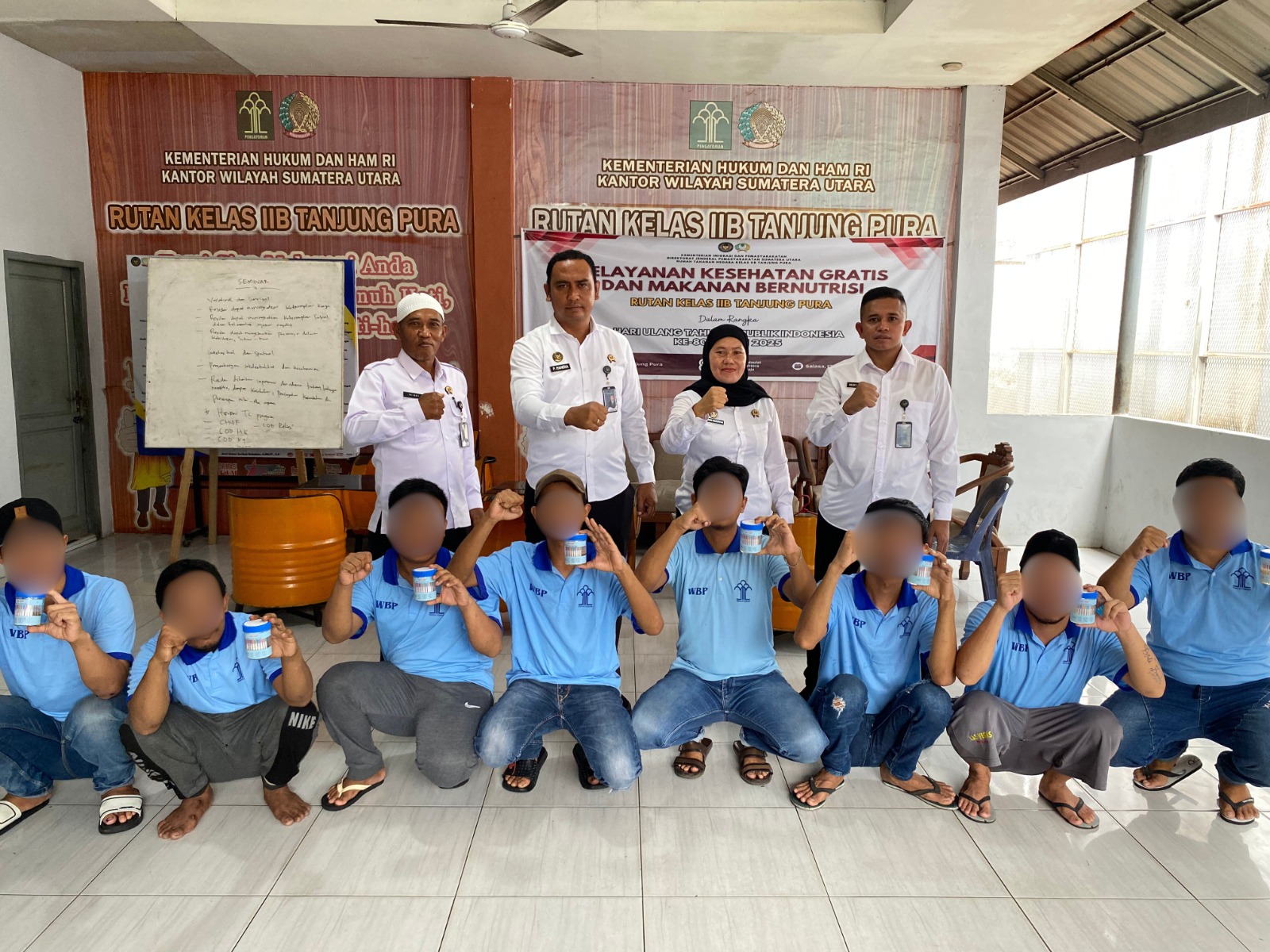 Komitmen Bebas Narkoba, Rutan Tanjung Pura Gelar Tes Urine WBP Secara Rutin