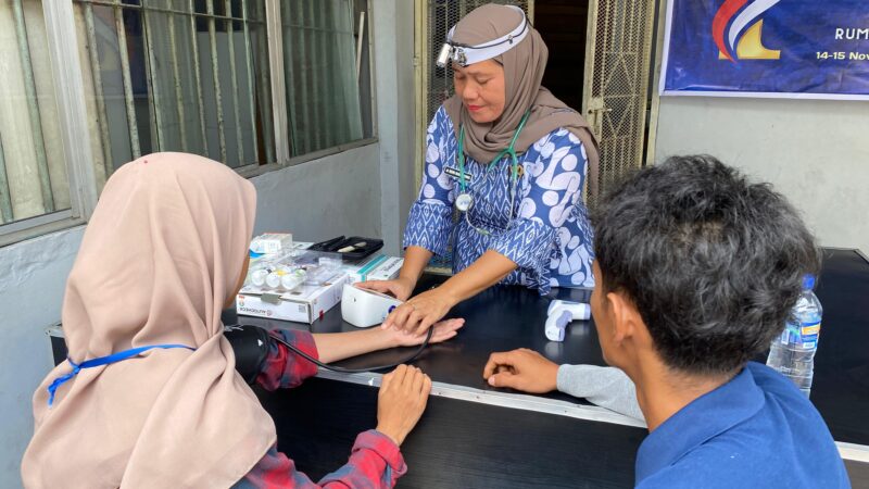 Sambut Hari Bakti KEMENIMIPASRutan Tanjung Pura Laksanakan Pemeriksaan dan Pengobatan Gratis