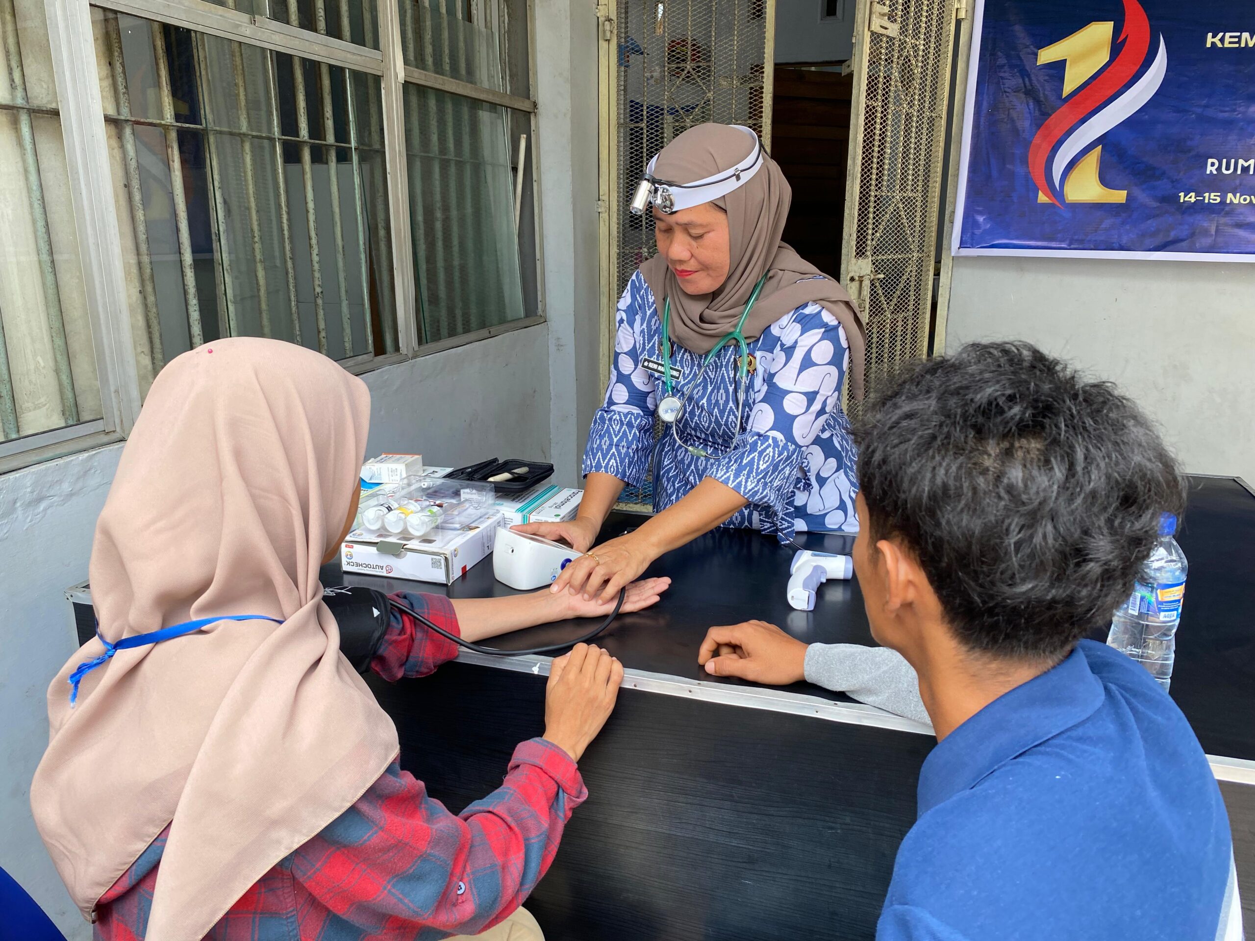 Sambut Hari Bakti KEMENIMIPASRutan Tanjung Pura Laksanakan Pemeriksaan dan Pengobatan Gratis