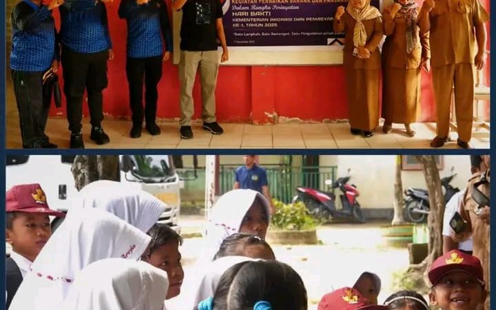 Pengabdian Imipas untuk Negeri, Rutan Pangkalan Brandan Gelar Bakti Sosial Perbaikan Fasilitas Umum