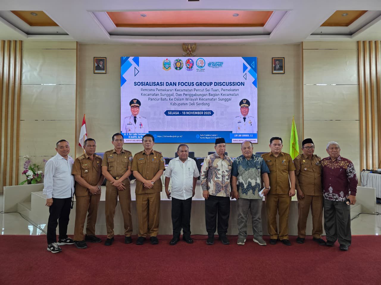 Kantah Deli Serdang Hadir dalam FGD, Bahas Penataan Ulang Wilayah Kecamatan