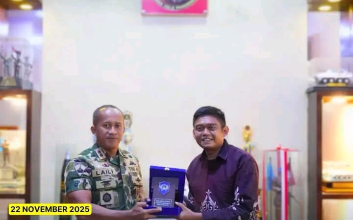 Perkuat Sinergi, Karutan Pangkalan Brandan Kunjungi Yonif 8 Marinir