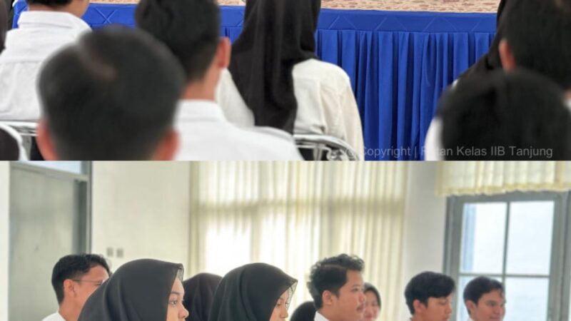 Sambut Peserta Magang Batch 2, Ka. Rutan Tanjung Secara Resmi Buka Program Magang Nasional