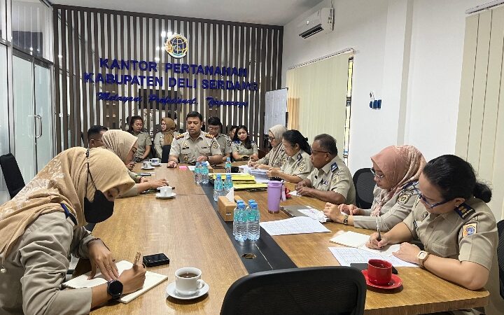 Kantor Pertanahan Deli Serdang Perkuat Kinerja Lewat Rapat Evaluasi Program Strategis Nasional