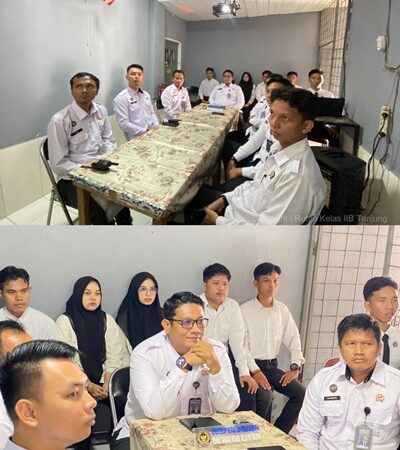 Demi Tingkatkan Kinerja Petugas, Rutan Tanjung Ikut dalam Pengarahan Pelaksanaan Tugas dan Fungsi dari Dirjen Pemasyarakatan
