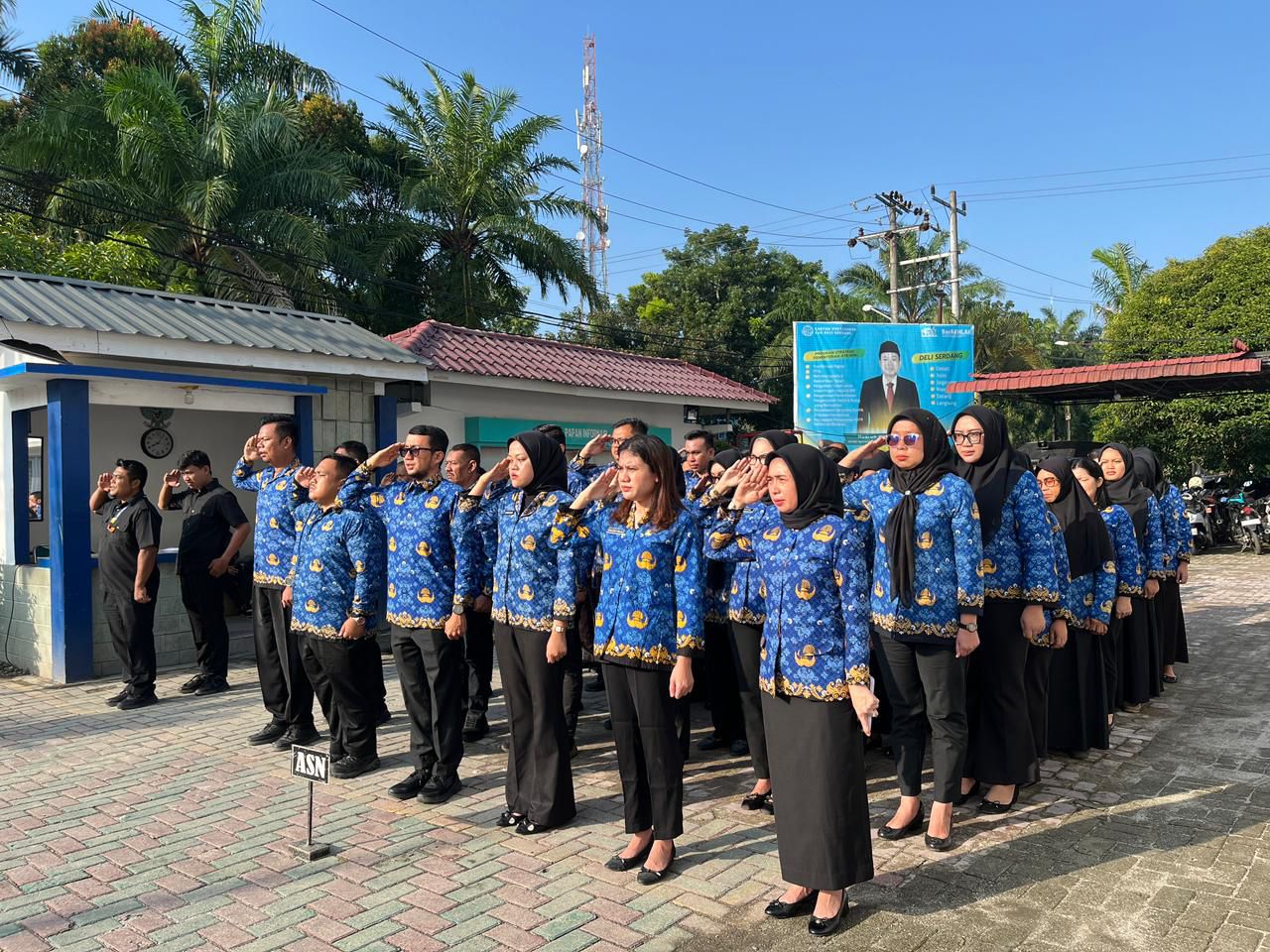 Kantor Pertanahan Deli Serdang Tekankan Penguatan Pelayanan Publik pada Upacara Hari KORPRI ke-54
