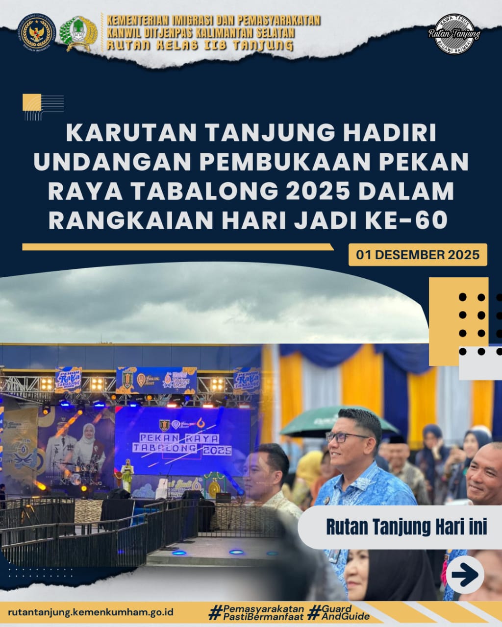 Karutan Tanjung Hadiri Undangan Pembukaan Pekan Raya Tabalong 2025 dalam Rangkaian Hari Jadi Ke-60