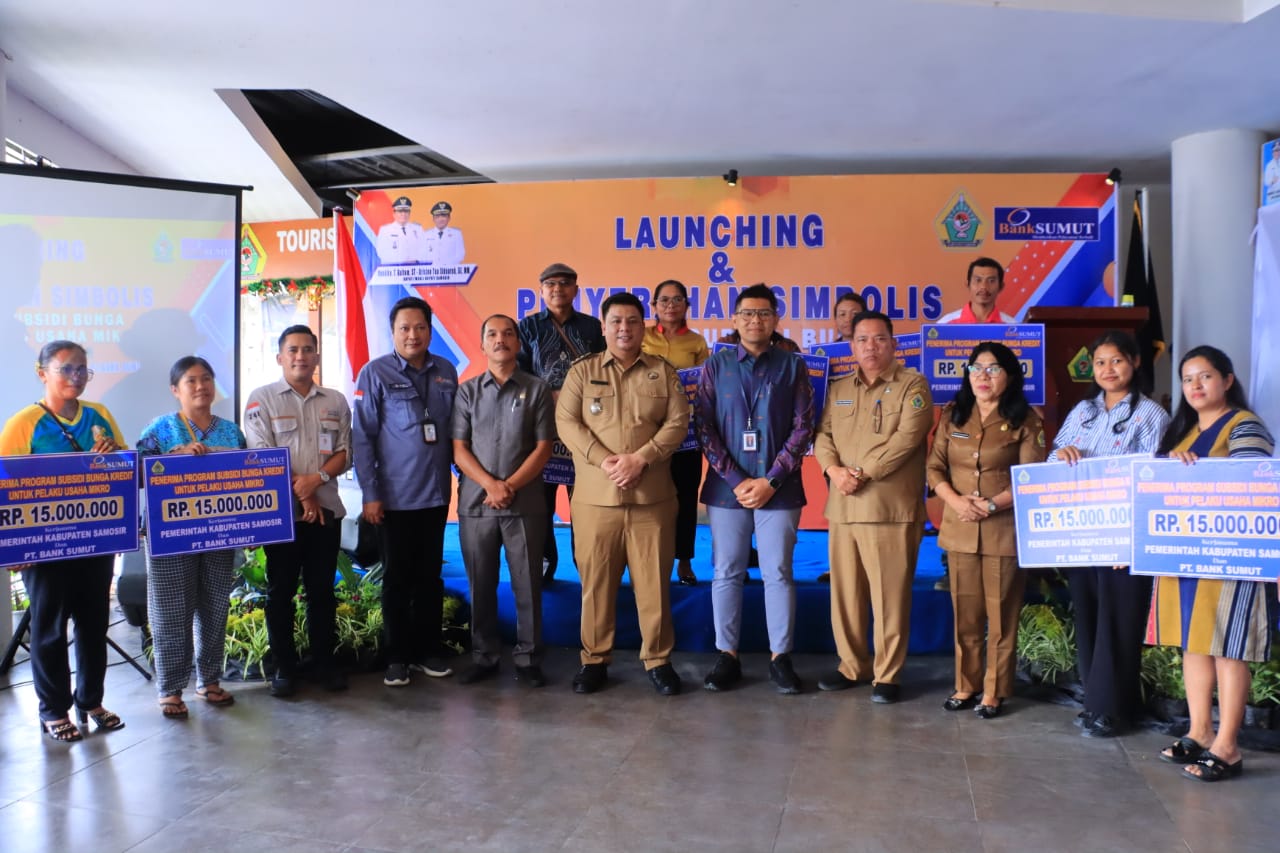Bupati Samosir Luncurkan Program Unggulan Skema Kredit Usaha Mikro Nol Persen, Pertama di Sumut.