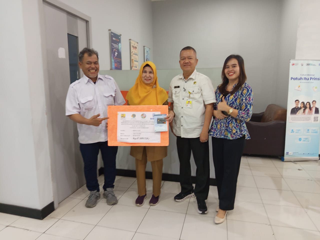 Pengadaan Tanah Tanggul Hulu Sungai Batu Gingging, Kantor Pertanahan Deli Serdang Salurkan Ganti Kerugian