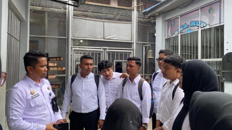 Rutan Tanjung Pura Kenalkan Lingkungan Kepada Peserta Magang HUB Kemnaker Batch III