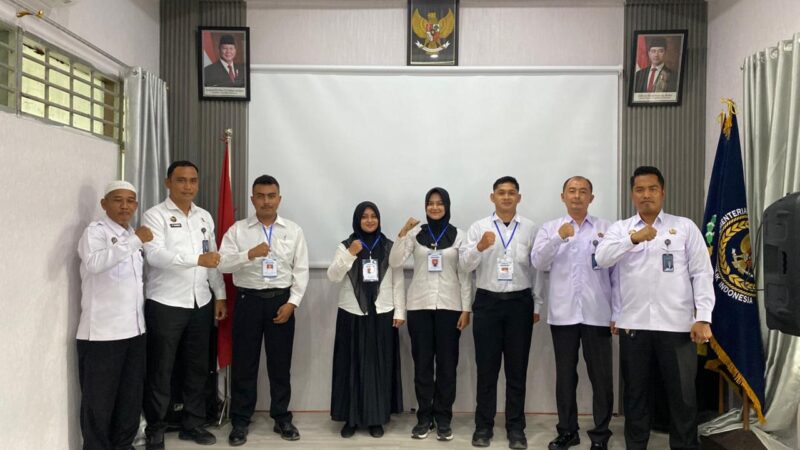 Kick Off dan Orientasi Magang Hub Batch III, Karutan Tanjung Pura Sambut dan Beri Arahan Kepada Peserta Magang