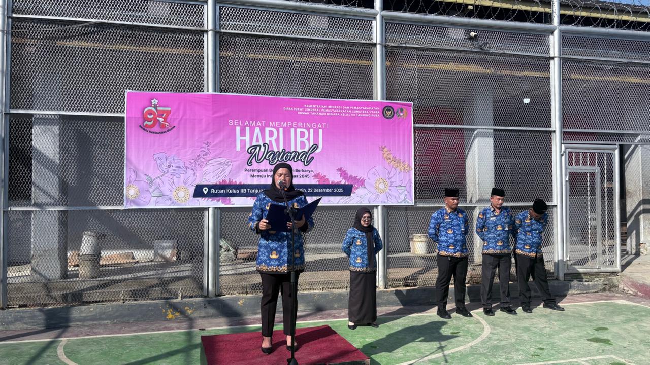 Rutan Tanjung Pura Gelar Upacara Peringatan Hari Ibu Nasional ke-97