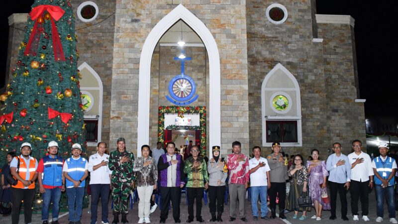 Bupati Samosir bersama Wabup dan Forkopimda Monitoring Keamanan Gereja, Pastikan Malam Perayaan Natal berjalan Aman dan Kondusif.