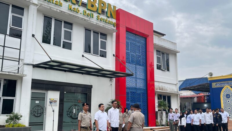 Apel Pagi Rutin di Kantor Pertanahan Kabupaten Deli Serdang, Perkuat Disiplin dan Semangat Kebersamaan