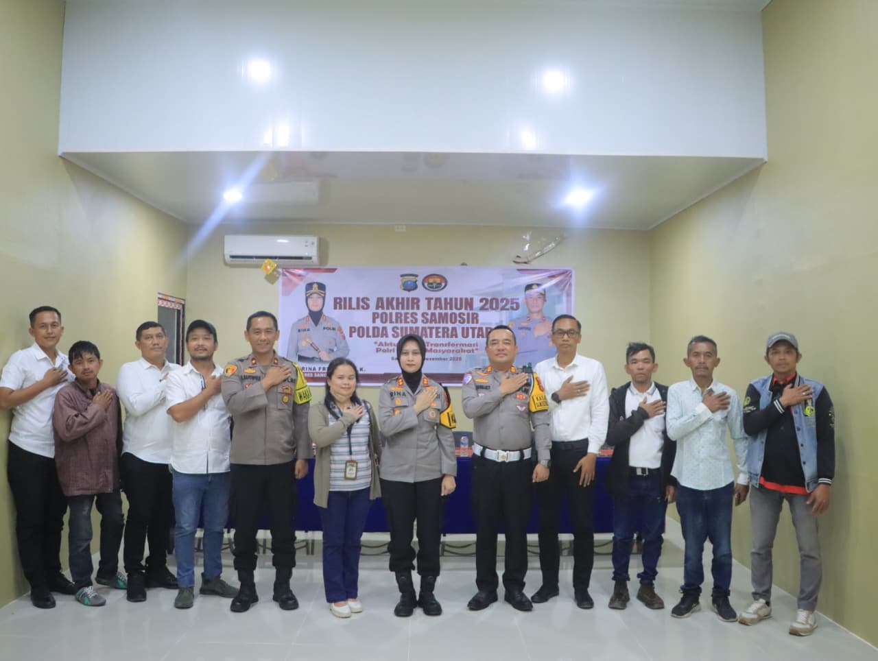 Rilis Akhir Tahun 2025, Polres Samosir Tegaskan Komitmen Transformasi Polri untuk Masyarakat.