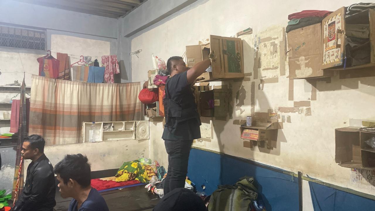 Jawab Isu Narkoba dan Judi, Rutan Kelas IIB Kabanjahe Gelar Razia Mendadak, Hasilnya Nihil