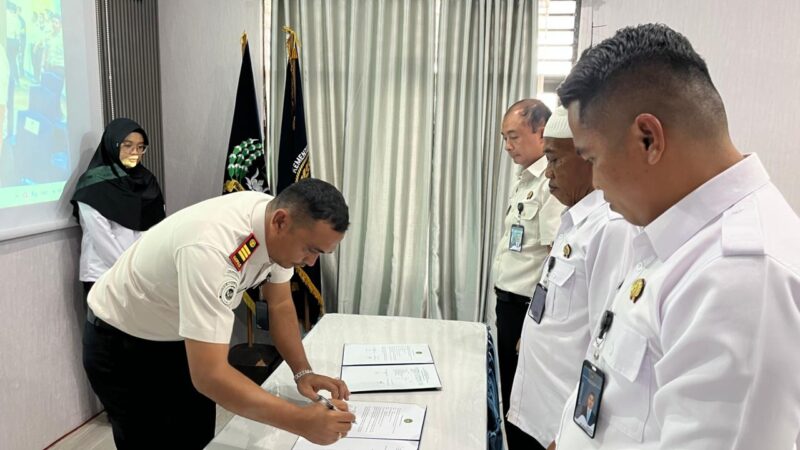 Rutan Tanjung Pura Ikuti Apel Bersama dan Penandatanganan Kinerja Tahun 2026