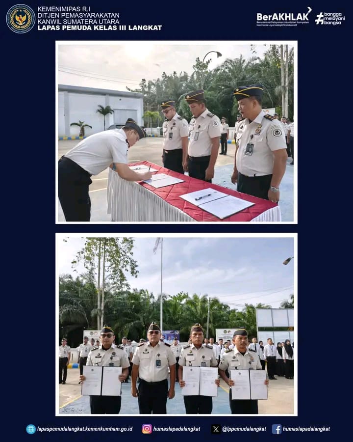 Komitmen dan Semangat Baru, Lapas Pemuda Langkat Gelar Penandatanganan Perjanjian Kinerja Tahun 2026