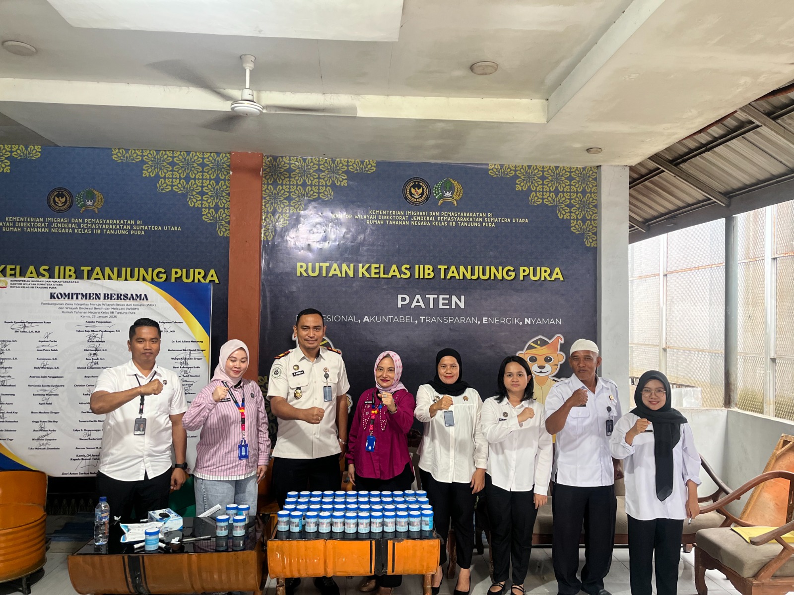 Awali Tahun 2026, Rutan Tanjung Pura Laksanakan Tes Urine Petugas dan Warga Binaan