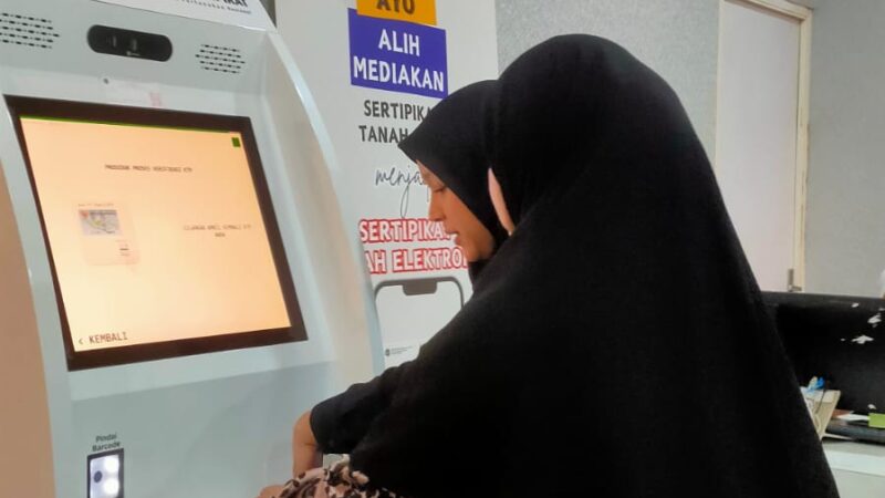 Cetak Sertipikat Mandiri, Kantor Pertanahan Kota Medan Hadirkan Anjungan Sertipikat