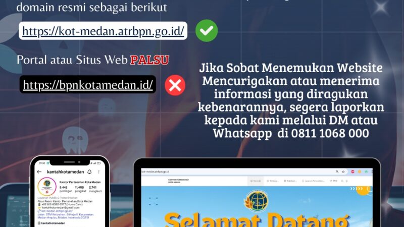 Cegah Penipuan, Kantor Pertanahan Kota Medan Ajak Masyarakat Akses Informasi Resmi